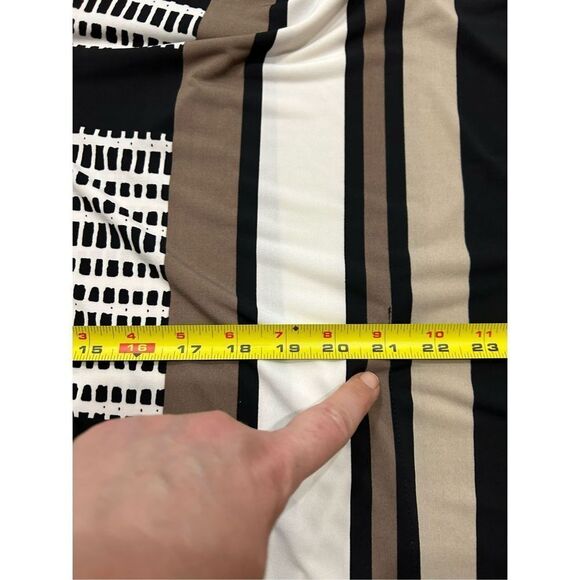 Chico’s Women’s Color Block Tunic Blouse Elegant Casual Formal Top. Size 3, XL. - Picture 6 of 9